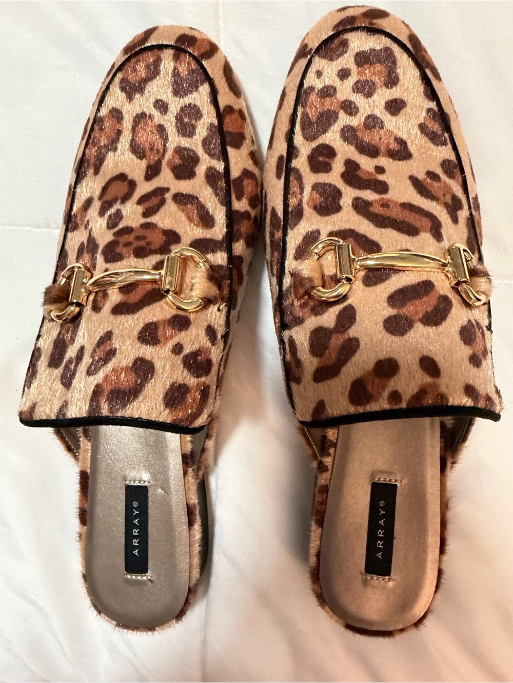 Array Animal Print Gold-Accent Women’s Slip-On Mules